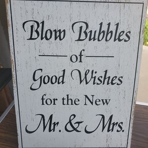 Wedding sign